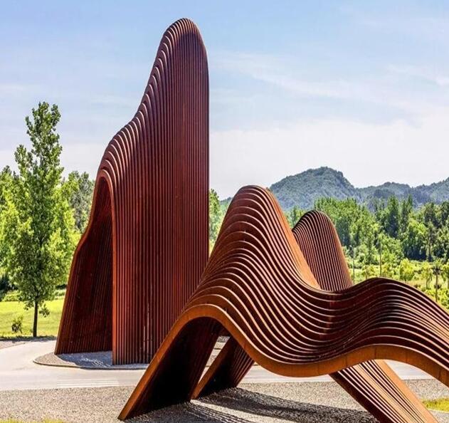 岳阳锈钢板造型