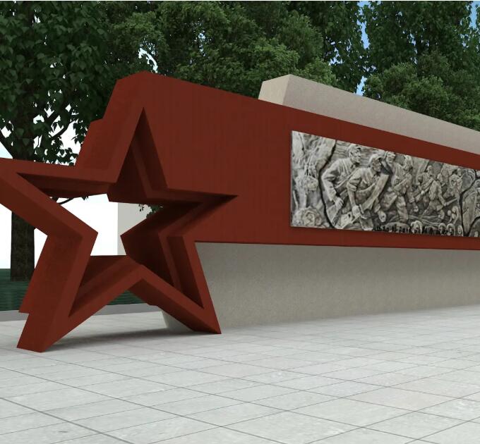 岳阳锈钢板精神堡垒